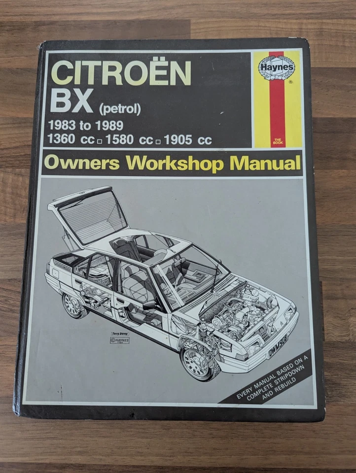 Haynes Workshop Manual for Citroen BX (Petrol) 1983 to 1986 - Image 1 of 1