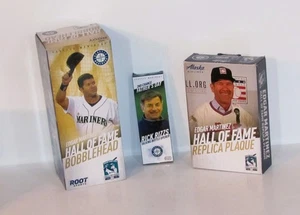 Edgar Martinez Hall Of Fame Wackelkopf und Replik Plakette und Rick Rizzs Öffner - Bild 1 von 1