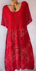 ITALY schönes Sommer Kleid,Kleid,Tunika,Blumen Muster,türkis,Gr.46,48,50,Neu - Bild 1 von 2