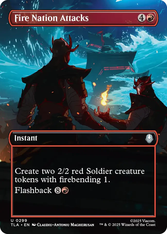 MTG Fire Nation Attacks Full Art English TLA - Image 1 of 1