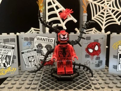 ✅ LEGO Super Heroes Marvel Spider-Man Carnage Minifigura 76036 (sh187)-EXCELENTE Foto 1 de 4