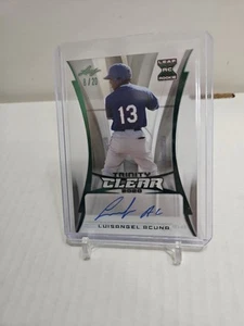 2020 LEAF TRINITY CLEAR LUISANGEL ACUNA GREEN AUTO 8/20 X Rc - Picture 1 of 3