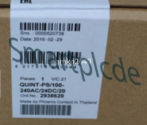 1PCS NEW  Contact 2938620 QUINT-PS-100-240AC/24DC/20 Power In Box - Picture 1 of 1