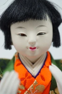 Japanischer Hinamatsuri Puppenjunge in Kimono Vintage Original aus Japan 0901C10 - Bild 1 von 10