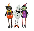 Plush Halloween Shelf Sitter Figures - Witch, Cat, and Ghost