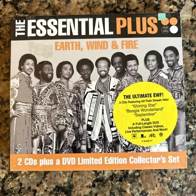 The Essential Plus Earth Wind & Fire 2-CD/DVD Brand New Sealed Rare OOP - Image 1 of 2