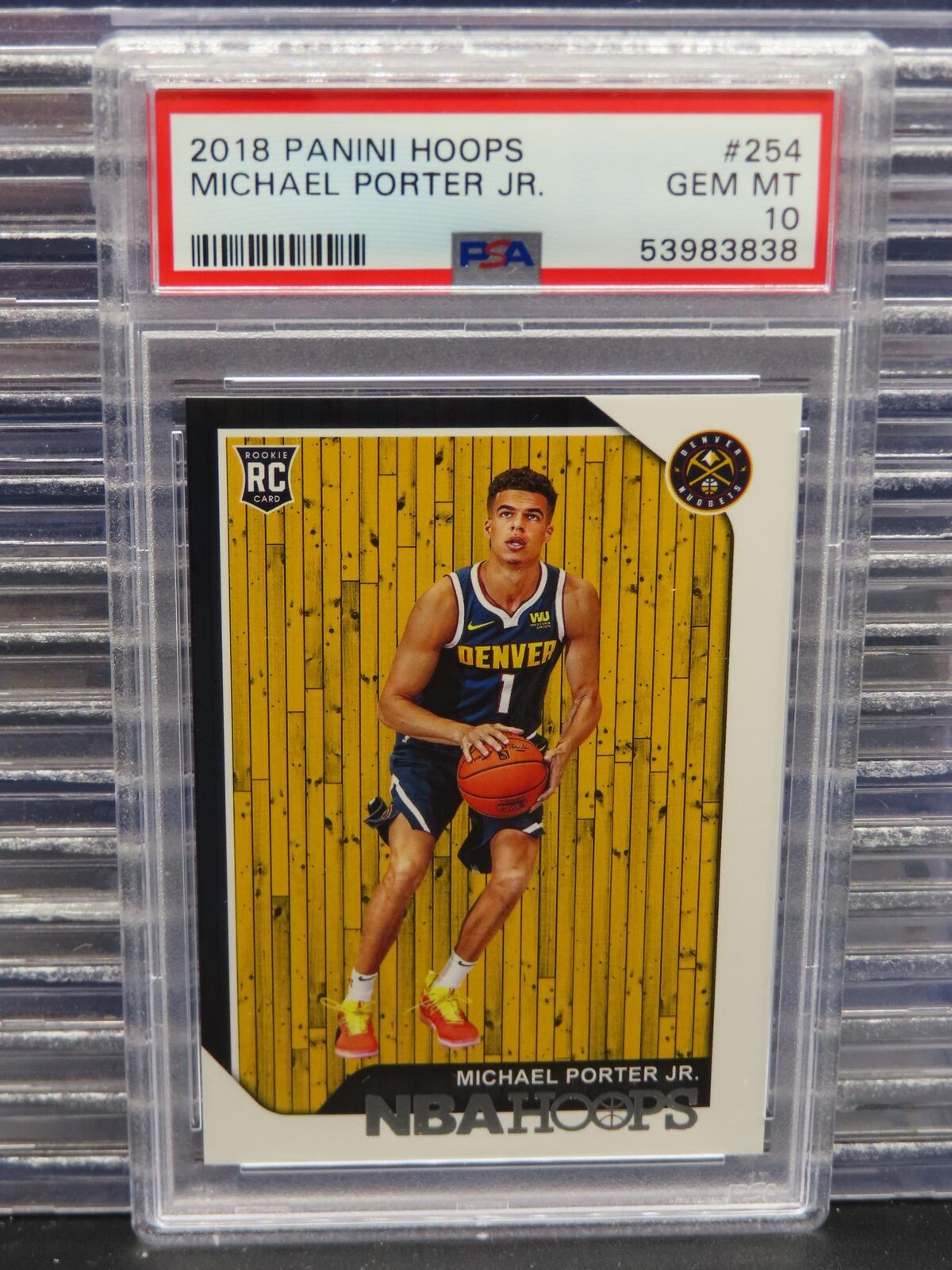 2018-19 NBA Hoops Michael Porter Jr Rookie Card RC #254 PSA 10 GEM MINT Nuggets