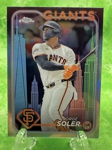 Jorge Soler - Big Apple Refractor - 2024 Topps Chrome #223 Fanatics Fest Giants - Picture 1 of 11