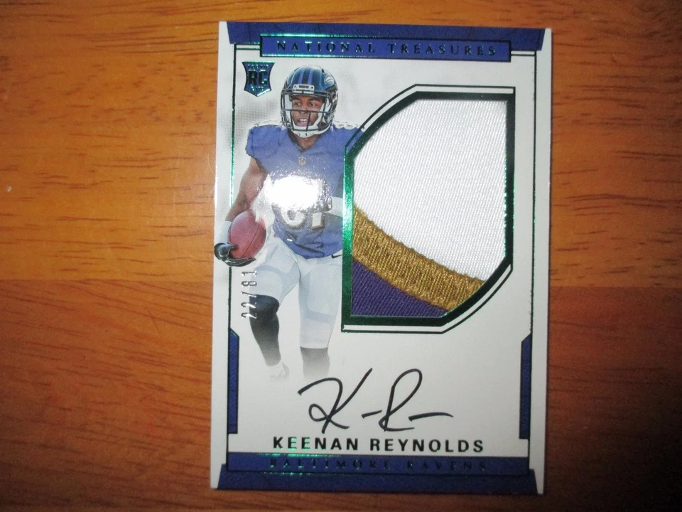 KEENAN REYNOLDS 2016 Panini National Treasures Numbers Green RPA #22/81 Patch AU - Image 1 of 1