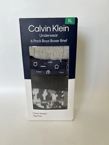 Calvin Klein (sealed) Boys' Boxer Brief Underwear, 6-pack - (Size XL) - Picture 1 of 7