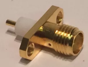 TELAIO 2 FORI PLACCATO ORO SMA FEMMINA PREMIUM QUALITY RADIALL ad2z2 - Foto 1 di 1