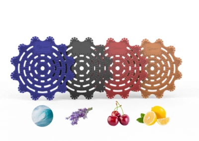 12 x Urinal Screen Anti Splash Deodoriser Mat 30+ Days Fresh 100% UK Recycled - Image 1 of 4