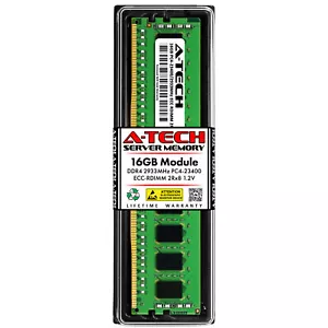 A-Tech 16GB 2Rx8 PC4-23400R DDR4 2933MHz ECC REG 288-Pin RDIMM Server Memory RAM - Picture 1 of 7