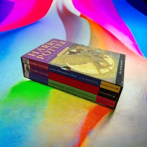 Harry Potter Box Set ORIGINAL COVERS Rare UK First Editions #1-3 JK Rowling - Picture 1 of 13