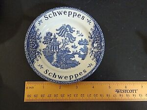 Schweppes Blue Willow coaster by Wedgwood