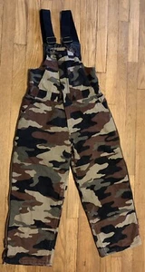 walls blizzard pruf bibs camo youth large - Picture 1 of 7