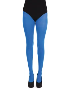 Strumpfhose Damen blau Schlumpfstrumpfhose uni blau Kostüm Erwachsene Accessoire - Bild 1 von 1