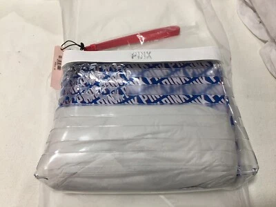 Victorias Secret ~Rosa~Bolso de Maquillaje Estuche con Cremallera Tema EE. UU. Foto 1 de 3