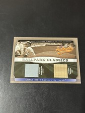2002 Fleer Ballpark Classics George Brett Dual Relic Card 