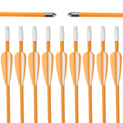 27'' Fiberglass Arrows with Fixed Tips Nocks for Target Shooting Practice Kids - Image 1 of 4