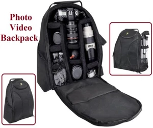 Pro Deluxe Backpack Case Camera Bag For Canon EOS Rebel T7i SL2 77D - Picture 1 of 9