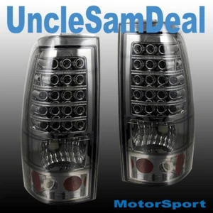 FOR 03-06 CHEVY SILVERADO CLEAR LENS CHROME LED TAIL LIGHTS PAIR DIRECT FIT - Bild 1 von 2