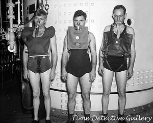 Bizarre Wassertauchgeräte - 1936 - Historischer Fotodruck - Bild 1 von 1