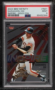 2022 BBM Infinity Inspire Gold Foil Signature /150 Sadaharu Oh #IN01 PSA 9 MINT