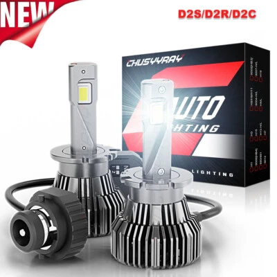 For Alfa Romeo 4C 2015 2016 2017 D2S D2C D2R D2H LED Headlight Bulbs Hi&Lo Beam - Imagem 1 de 4