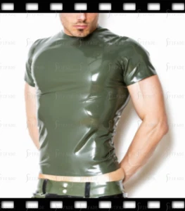 Camisetas básicas de látex manga corta cuello redondo sin cremallera delgadas personalizadas 0,4 mm H7 - Imagen 1 de 5