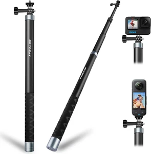 3 M/300 Cm Bastone Lungo Selfie in Fibra Di Carbonio per Insta360 X4/X3, Materia - Foto 1 di 7