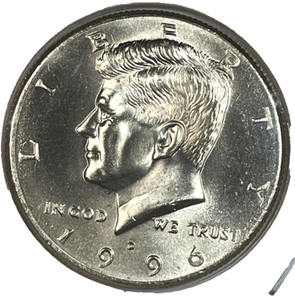 1996 D KENNEDY HALF DOLLAR UNCIRCULATED FREE SHIPPING - Picture 1 of 2