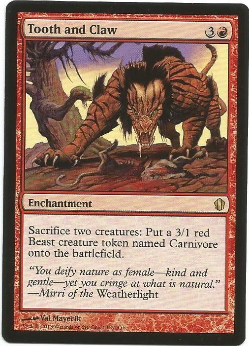 MTG: *TOOTH AND CLAW* - Commander 2013 - Magic the Gathering Combined Shipping! - Image 1 of 1