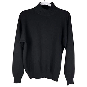 Charter club Cashmere solid black Long Sleeve mock neck women’s Sweater XL - Picture 1 of 5