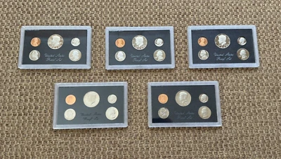 1983 U.S. Mint Proof Set, Five Sets, 25 Coins, S-Mint - Image 1 of 4