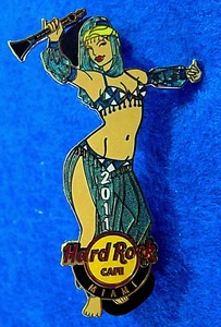 MIAMI SEXY ARABIAN NIGHTS BELLY DANCER GIRL WIND INSTRUMENT Hard Rock Cafe PIN - Picture 1 of 1