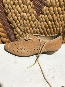 Josef Seibel 91244 Tina 305 Equipe Nut Brown Perforated Lace Up US Women Size 9 - Picture 1 of 6