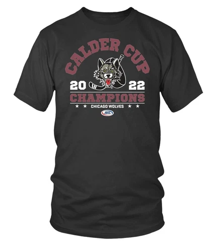 CHICAGO WOLVES 2022/23 CALDER CUP CHAMPIONS UNSIEX T-SHIRT GIFT FOR MEN WOMEN Cover