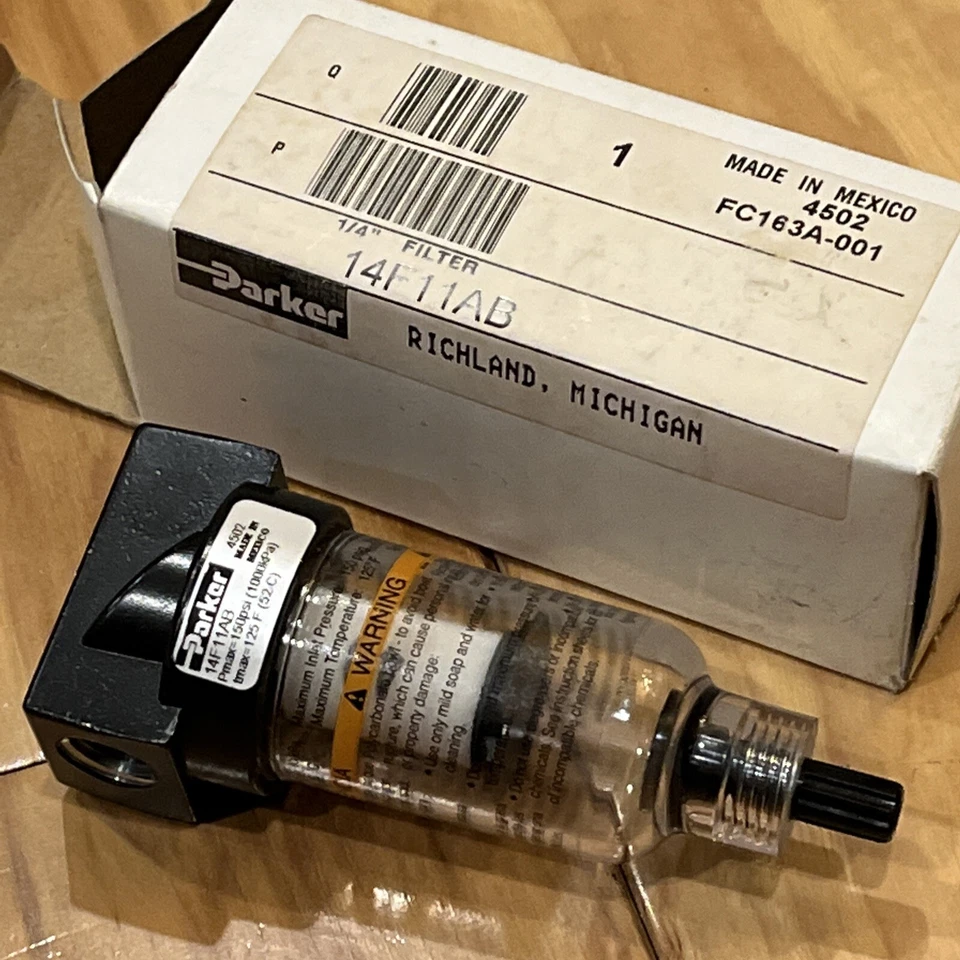 PARKER 14F11AB FC163A-001 4502 1/4” Prep-Air II Particulate Filter - Image 1 of 1