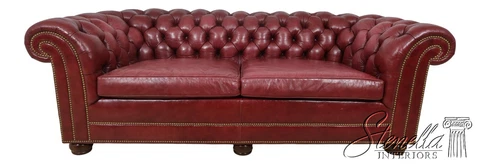 59667EC: Quality Leather Tufted Chesterfield Sofa Cover