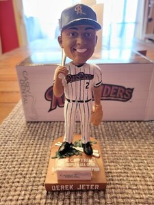 DEREK JETER SCRANTON WILKES BARRE RAILRIDERS HOF BOBBLEHEAD 7/24/21 YANKEES SGA