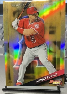 Albert Pujols - 2015 Bowman's Best #82 Los Angeles Angels oro 48/50 - Imagen 1 de 3