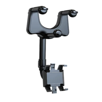 Adjustable 360° Rotation Car Rear View Mirror Holder Mount for GPS Android Phone - Image 1 of 4