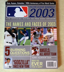 2002 OFFICIAL MLB Baseball Season Guide ICHIRO Bonds SOSA Los Angeles Angels Mag - Picture 1 of 2