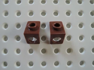 Lego 2 x Nackenhalter 42446 28974 Neck Bracket 1x1 rotbraun - Bild 1 von 1