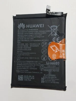 Bateria de substituição original HB396286ECW para Huawei Y9 Prime 2019 PSmart 3400mAh - Imagem 1 de 2