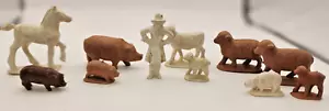 Vintage Marx Farm and Ranch Set Animals & Cowgirl Figure - Picture 1 of 5