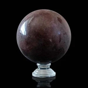 Ball Stone Dura Semi-Precious with Base Semiprecious Hard Stone Spehere D. - Picture 1 of 1