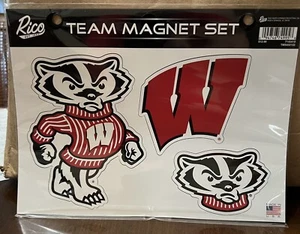 Wisconsin Badgers NCAA Magnet Set - Picture 1 of 1