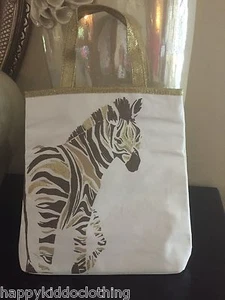 NUEVO Gymboree Cebra Safari Cartera Nuevo Bolso de Viaje Niñas Resort - Imagen 1 de 3